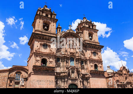 Kirche der Gesellschaft Jesu. Cusco, Peru. Stockfoto