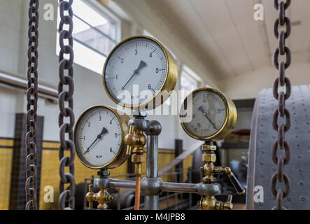 Vintage appliance-Brauerei in Belgien Stockfoto