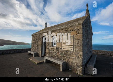 Die alte Kapelle des St. Nikolaus, St. Ives, Cornwall, Großbritannien Stockfoto