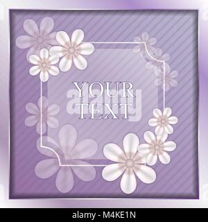 Der Vektor violett unterlegt. Stock Vektor