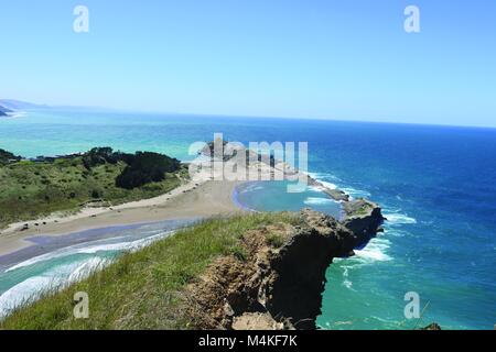 Castle Point Lighthouse, Wairarapa, Neuseeland Stockfoto