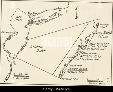 Strand und ändert bei ludlam Strand, New Jersey (1980) (20350110482) Stockfoto