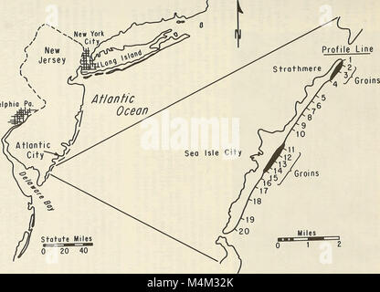 Strand und ändert bei ludlam Strand, New Jersey (1980) (20350117452) Stockfoto