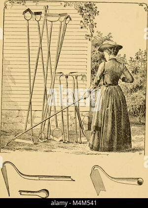 Die „Annals of Horticulture in North America“ (1893) dokumentiert wichtige Ereignisse im Gartenbau und hebt Innovationen und Entwicklungen der Zeit hervor. Es enthält eine detaillierte Darstellung der Gartenbauausstellungen auf der Columbian Exposition 1893 in Chicago, die den Fortschritt in der Landwirtschaft und im Gartenbau widerspiegeln. Stockfoto