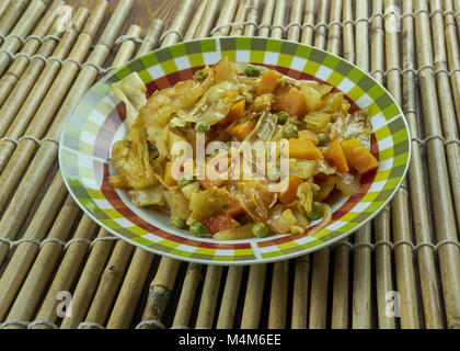 Gemischtes Gemüse Sabzi Stockfoto