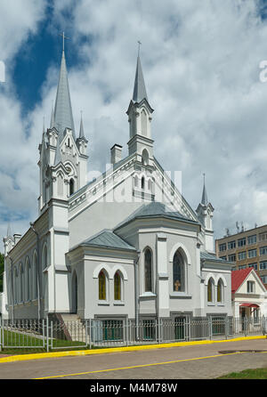 Kirche von St. John Lutheran Church, befindet sich in Grodno, Weißrussland. Stockfoto