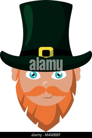 Elf Gesicht Cartoon Stock Vektor