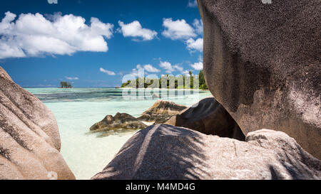 Anse Source d ' Argent, La Digue, Seychellen Stockfoto
