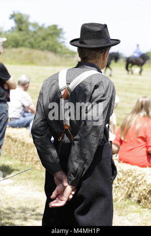 Fischer in folkloristische Kostüm von Wieringen in Nordholland Stockfoto