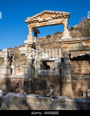 Selcuk, Izmir - Türkei. 25. November 2014. Celsus Bibliothek. Von der antiken Stadt Ephesus in Selcuk, Izmir - Türkei. Stockfoto