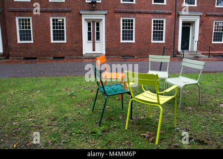 Parken Sie auf den Campus in der Stadt Cambridge in Massachusetts Stockfoto