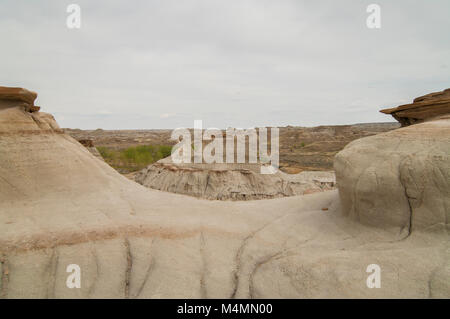 Landschaftsformen in Dinosaur Provincial Park, Alberta, Kanada; ein UNESCO Weltkulturerbe Stockfoto