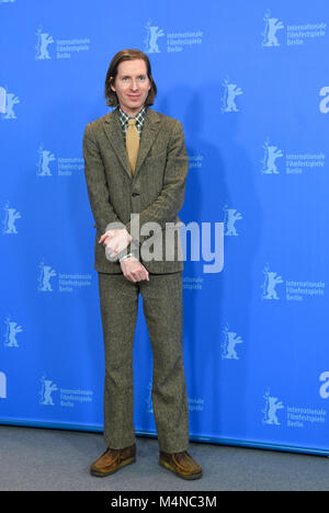 15. Februar, Deutschland, Berlin: Berlinale, Foto "Isle of Dogs": Regisseur Wes Anderson. Der Film läuft im Wettbewerb der 68. Internationalen Filmfestspiele Berlin. Foto: Jens Kalaene/dpa-Zentralbild/ZB Stockfoto