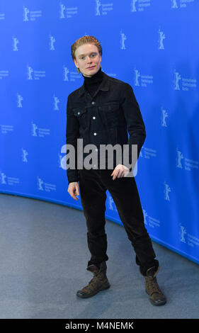 Berlin, Deutschland. 16 Feb, 2018. 16. Februar 2018 Berlinale, Fotosession für den Film "Black 47" (Berlin, Deutschland): Freddie Fuchs. | Verwendung der weltweiten Kredit: dpa/Alamy leben Nachrichten Stockfoto