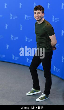 Berlin, Deutschland. 16 Feb, 2018. 16. Februar 2018 Berlinale, Fotosession für den Film "Black 47" (Berlin, Deutschland): Barry Keoghan. | Verwendung der weltweiten Kredit: dpa/Alamy leben Nachrichten Stockfoto