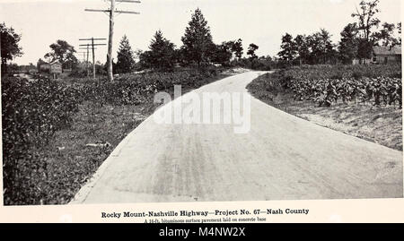 Zweijährlicher Bericht des State Highway Kommission von North Carolina (1920) (14579522707) Stockfoto