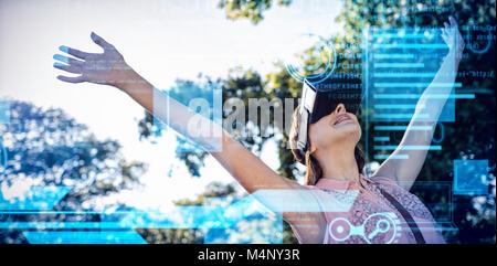 Zusammengesetzte 3D-Bild der Schnittstelle Stockfoto