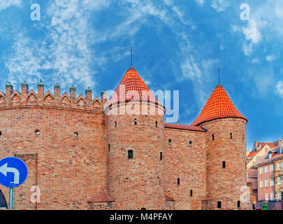 Warschau Festung war ein System von Befestigungsanlagen in Warschau errichtet, Polen während des 19. Stockfoto