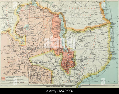 Britische Zentralafrika; ein Versuch, von einem Teil der Territorien unter britischen Einfluss nördlich des Sambesi (1897) (19796714443) Stockfoto