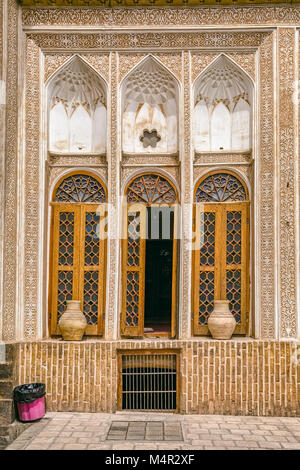 Zimmer Fenster in Wasser Museum in Yazd Stockfoto