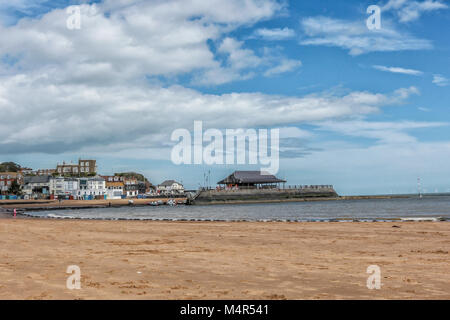 Viking Bay in der Küstenstadt Broadstairs Kent, England Stockfoto