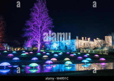 Sudeley Castle Schauspiel von Licht Stockfoto