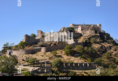 Die kumbhalgarh fort Weltkulturerbe, Rajasthan, Indien Stockfoto