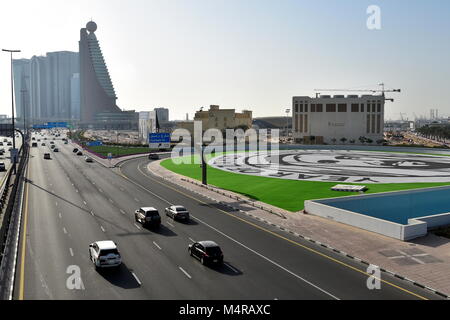 Dubai, Vereinigte Arabische Emirate, 16. Februar 2018, Zabeel Park in Zabeel Bezirk, Dubai, eines der besten Park in Dubai mit sehr guter Aussicht von Stockfoto