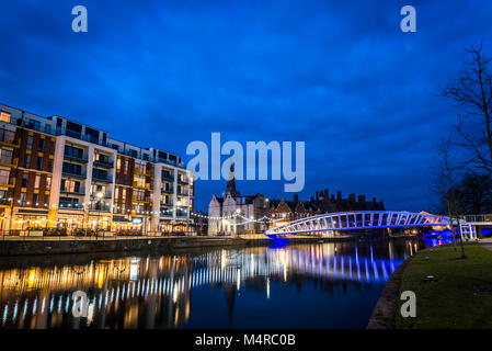 Bedford Abend leuchtet Stockfoto