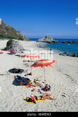 Grotticelle Strand am Capo Vaticanico, Kalabrien, Italien Stockfoto