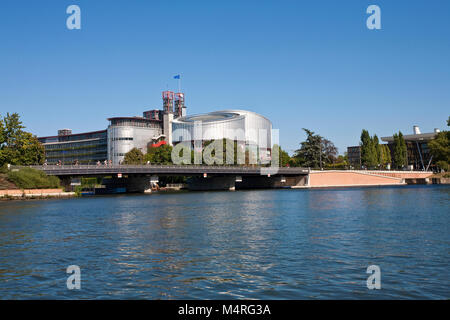 Europäischer Gerichtshof für Menschenrechte, Straßburg, Elsaß, Bas-Rhin, Frankreich, Europa Stockfoto