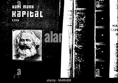 Das Kapital-Ausstellung im Museum für Arbeit, Hamburg, Deutschand Stockfoto