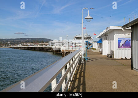 Santa Cruz Wharf, Santa Cruz, Kalifornien, USA Stockfoto