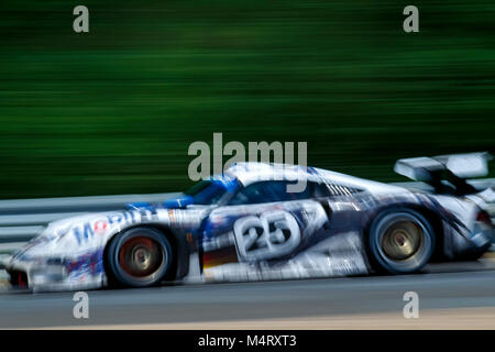 24H von Le Mans 1996, Porsche 911 GT1, Hans Joachim Stuck, Thierry Boutsen, Bob Wollek Stockfoto