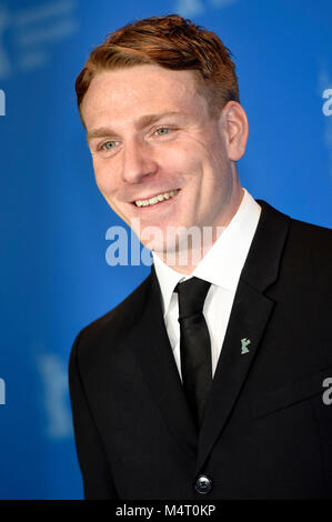 Berlin, Deutschland. 17 Feb, 2018. Edwin Thomas während der "Der glückliche Prinz" fotoshooting an der 68. Internationalen Filmfestspiele Berlin/Berlinale 2018 im Hotel Grand Hyatt am 17. Februar in Berlin, Deutschland. Credit: Geisler-Fotopress/Alamy leben Nachrichten Stockfoto