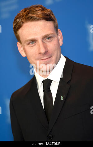 Berlin, Deutschland. 17 Feb, 2018. Edwin Thomas während der "Der glückliche Prinz" fotoshooting an der 68. Internationalen Filmfestspiele Berlin/Berlinale 2018 im Hotel Grand Hyatt am 17. Februar in Berlin, Deutschland. Credit: Geisler-Fotopress/Alamy leben Nachrichten Stockfoto