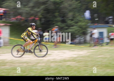 Eine allgemeine Ansicht der Fahrradfahrer Stockfoto