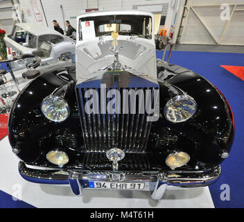 Ein Rolls Royce Silver Wraith (bisher von Fürst Rainier III von Monaco Grace Kelly und der Königlichen Familie) auf dem Display an der London Classic Car Show, die auf ExCel London, Vereinigtes Königreich, gehört. Mehr als 700 der besten klassischen Autos der Welt werden auf der Messe reicht von Vintage pre-Krieg Tourer zu einem modernen Konzept Autos. Die Show bringt in rund 37.000 Besucher, angefangen von schweren Benzin Köpfe zu Menschen, die einfach nur wunderschön und klassische Fahrzeuge Liebe. Quelle: Michael Preston/Alamy leben Nachrichten Stockfoto