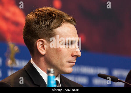 Edwin Thomas (Schauspieler) bei der Pressekonferenz der Berlinale für die Premiere "der glückliche Prinz" am 17. Februar 2018 in Berlin Credit: Stefan Papp/Alamy leben Nachrichten Stockfoto