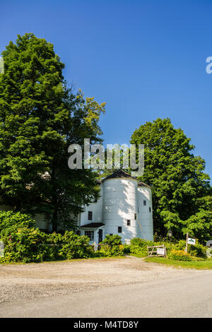 Bürgerkrieg 150 das Silo bei Jag Hill Farm New Milford, Connecticut, USA Stockfoto