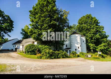 Bürgerkrieg 150 das Silo bei Jag Hill Farm New Milford, Connecticut, USA Stockfoto