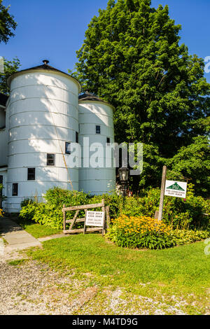 Bürgerkrieg 150 das Silo bei Jag Hill Farm New Milford, Connecticut, USA Stockfoto