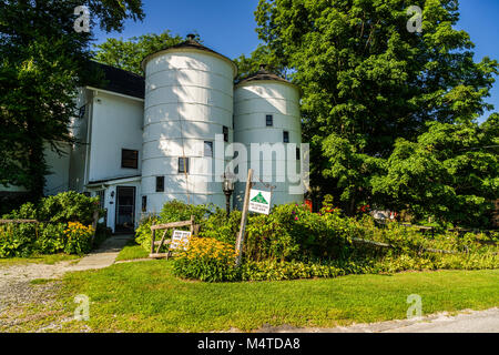 Bürgerkrieg 150 das Silo bei Jag Hill Farm New Milford, Connecticut, USA Stockfoto