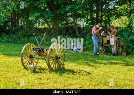 Bürgerkrieg 150 das Silo bei Jag Hill Farm New Milford, Connecticut, USA Stockfoto