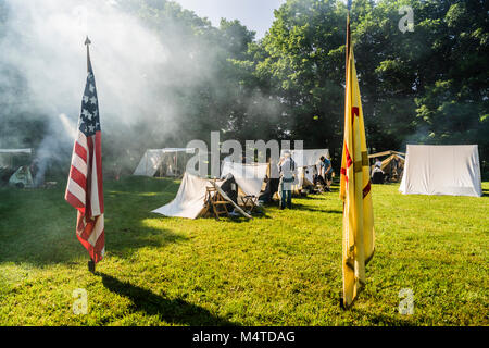 Bürgerkrieg 150 das Silo bei Jag Hill Farm New Milford, Connecticut, USA Stockfoto