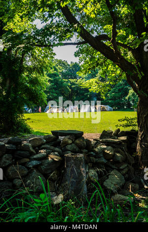 Bürgerkrieg 150 das Silo bei Jag Hill Farm New Milford, Connecticut, USA Stockfoto