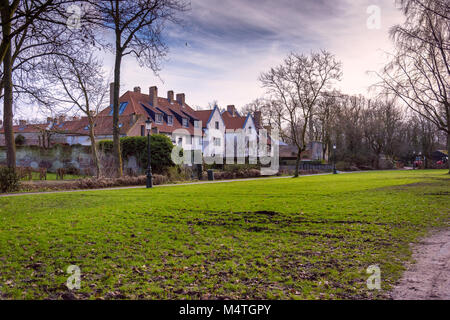 Hellen Tag in Minnewasserpark, Buges, Belgien 2017 Stockfoto
