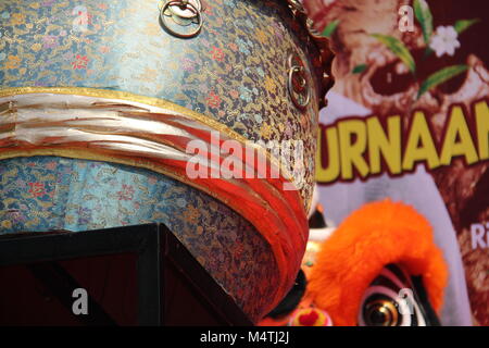 BANDUNG, Indonesien, IMLEK. Feier des chinesischen neuen Jahres in einem Einkaufszentrum in Bandung, West Java, Indonesien. Stockfoto