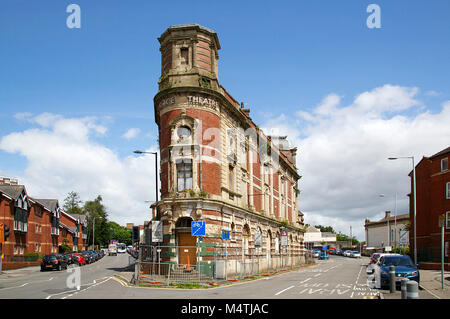 Swansea, VEREINIGTES KÖNIGREICH: 12. Juni 2017: Das Palace Theatre ist erkennbar für seine Unverwechselbare Keilform. Es wurde 1888 als traditionelle Musik Halle gebaut. Stockfoto