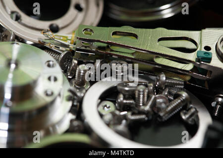 Technologie Konzept. Extreme Nahaufnahme von computer Gerät Stockfoto